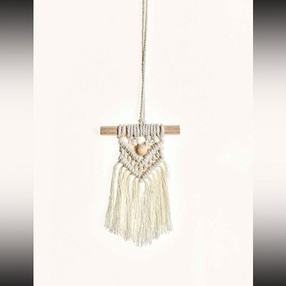 Boho Woven Tassel Car Mirror Hanging - Picture 1 of 6